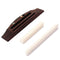 4 String Guitar Ukulele Rosewood Bridge Set Saddle Nut for Musical Instrume