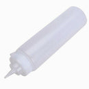 250ml White transparent Plastic Sauce Squeeze Bottle Dispenser With Cap A7T6