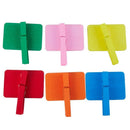 12pcs Wooden Colorful Chalkboard Clips Message Board Sign Blackboard for Pa F1L7