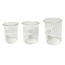 Low Form Glass Beaker 100,150,250ml Borosilicate Measuring Lab Glassware