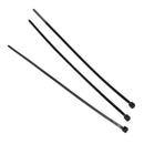 1X(100x Strong Quality Black Cable Ties 100Mm x 2.5Mm-Heavy Duty Heat & Col
