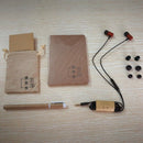 Dzat Df 10 Pure Wood In-Ear Subwoofer Hifi Fever Headphones With Microphone
