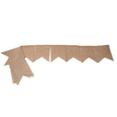 15Pcs/Set Dovetail hemp Flags Wedding Pennant Banner Birthday Party Linen P