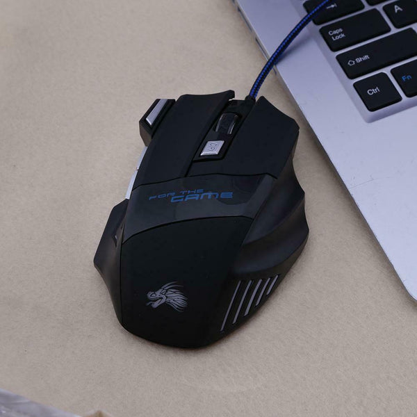 5500DPI LED Optical USB Wired Gaming Mouse 7 Buttons Gamer Computer Mice