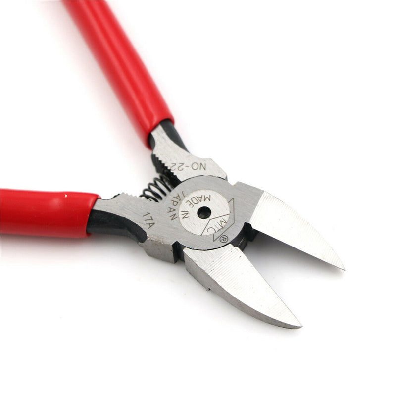 153MM Flat Blade Digonal Cut Copper Wire Plastic Cutter Plier Nipper MTC-22  Gw