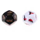 4x Acrylic Funny Spicy  Love Dice with Pouch Bachelor Party Love Couple