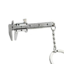 Tools Keychains Movable Vernier Caliper Metal Key Ring Chain Keychain Keyring