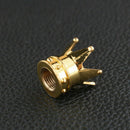 4x Car Golden Crown Tyre Tire Wheel Valve Stems Air Dust Cover Caps For  LLB