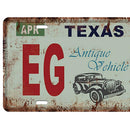 Texas Car License Retro Metal Tin Sign Plaque Picture Bar Pub Man Cave