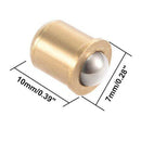 5mm Ball Dia Brass Electroplating Door Cabinet Ball Catch Latch Closures 20 M6H5