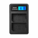1X(Np-Fz100 Usb Lcd Display Dual Port Battery Charger For So-Ny A7Iii A9 A7
