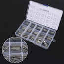 150Pcs 15 Kinds 304 Stainless Steel Split-Cotter Pins Kit M1 M1.5 M2 M2.5 M3 New