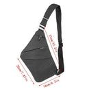 New Osoce Men Nylon Crossbody Shoulder Chest Thin Sling Casual Bag Satchel