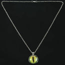 Eyeglass Cabochon Necklace Women Chain Statement W3A1
