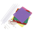 10pcs Colorful Plastic Windmill Toys Pinwheel Self-assembly Windmill Kid's To BX