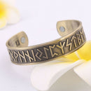 2pcs Viking Runes Wide Elastic Cuff Bangle Bracelet Wristband Jewelry