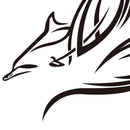1 Pair Vinyl Car Stickers Dolphin Totem Auto Body Decals Styling Accessory