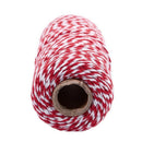 100m/roll 1.5-2mm Cotton Twine Stripe Line for Wedding Party Favour Gift Cr C2W6