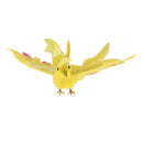 Yellow Foam Spread Wings Bird Creative Art Decor for Cage,Tree,Table,Balcony