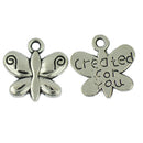 100pcs DIY Spacer Beads Butterfly Loose Beads for Necklace Bracelet Findings