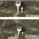 20PCS Stainless Steel Wire Keychain Cable Key Ring for Outdoor Hiking