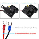 12/24V Motorcycle Cigarette Lighter Socket +Dual USB Charger Power Ports +Switch