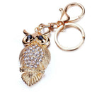 Owl Rhinestone Pendant Women keychain Bag Chic Car Keychain Ring