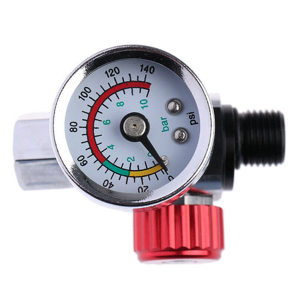 Spray Gun regulator Air Regulator Gauge & In-line Water Trap Air Filter Tool Pb