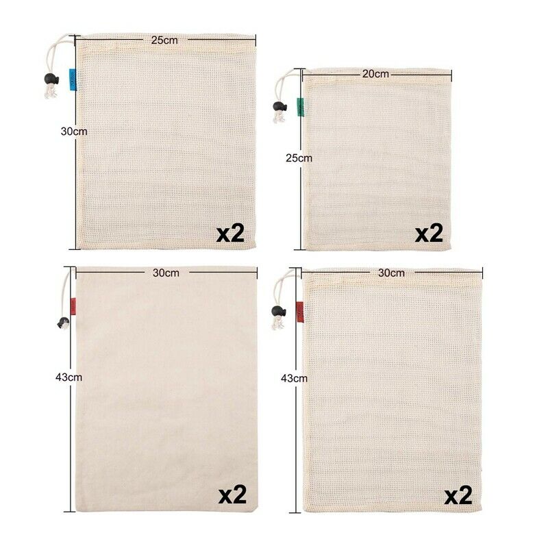 Reusable Produce Bags For Fruit,Veggies,Fridge Organizing,Toys,Lightweight& J4B7