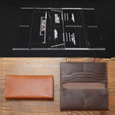 4x DIY Leather Tool Long Wallet Pattern Mould Acrylic Template Leathercraft