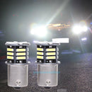 2x Canbus No Error White LED Tail Backup Reverse Light Bulb BA15S 1156 7506