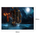 5D DIY Full Drill Diamond Painting Lighting Ship Cross Stitch Embroidery