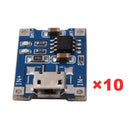 10pcs 5V Mini USB 1A TP4056 Lithium Battery Charging Board Power Charger Module