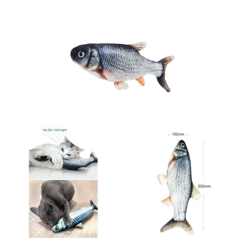 2Pieces Cat Lifelike Electric   Toys Cat Interactive Toys For Cats Supplies