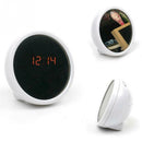 New Multi Function Electronic Alarm Clock Mini Desktop Clock Mirror Surface