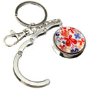 Keychain / Folding handbag hook bag hook Zinc alloy door table butterfly li