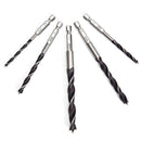 5Pcs 1/4" Hex Shank Quick Change Metal Tools Wood HCS Drill Bit Set 4-10mm NJ!E