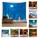 Xmas Art Wall Hanging Tapestry Christmas Wall Decor Bedspread Blackout 08