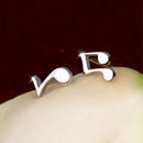 New Fashion Women Musical Note Ear Stud Earrings Gift 3C