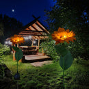 Solar Power LED Simulation Sunflower Light Outdoor Landscape Lamp for Yard Lawn