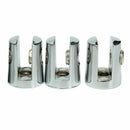 3x Round Shelves Support Brackets Clamps Clips 6-8mm Glass Wooden Acrylic H1K1
