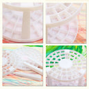 49 Holes Dismountable Brush Organizer Makeup Storage Pen Holder Plastic Round