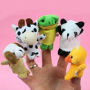 10x Cartoon Biological Animal Finger Puppet Plush Toys Child Baby Favor Dol