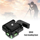 Camcorder Tripod Monopod Ball Head Quick Release Mounting Plate for DSLR Camera