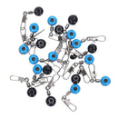 Blue Fishing Line to Hook Swivels Shank Clip Connector N8Q3