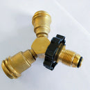 Propane Tank Splitter, Propane Y Splitter, Lp Gas Splitter Tee Valve, Qcc1/