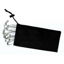 10x Tent bag Camping Tent Peg Nail Organizer Pouch Black Peg Nails Stake S DEN