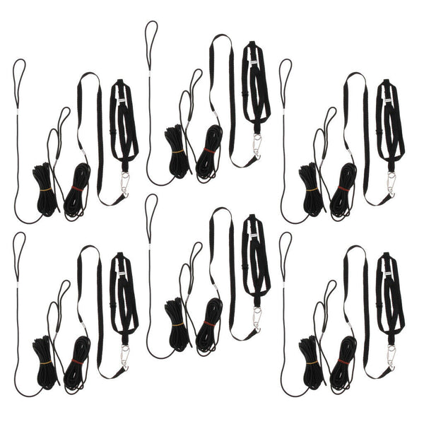 Set Of 6 Bird Adjust Leash Parrot Traction Rope For