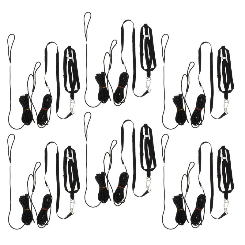 Set Of 6 Bird Adjust Leash Parrot Traction Rope For