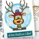 2pcs DIY Cute Christmas Elk Deer Stamp Metal Cutting Die Silicone Seal (C) A